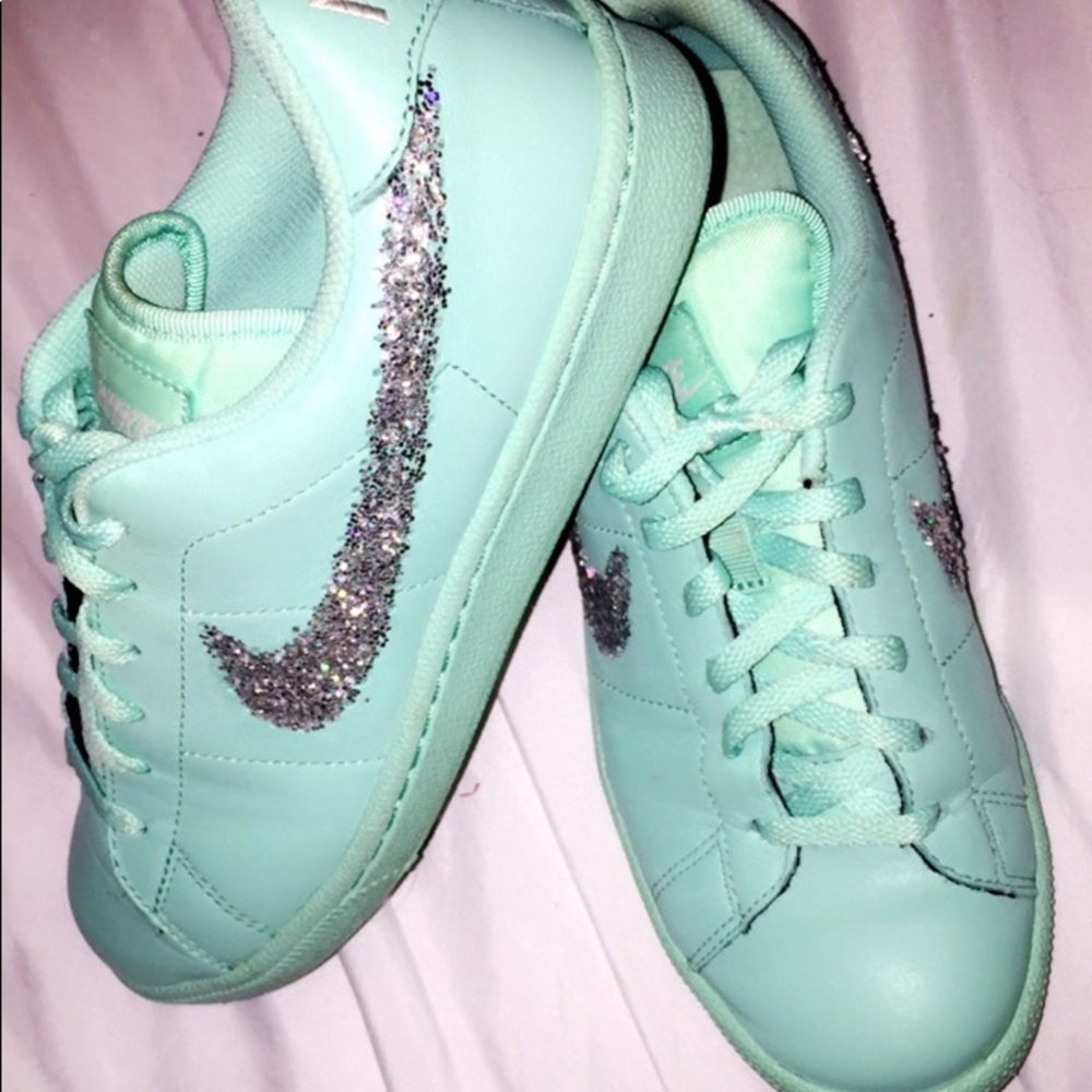 Mint green Custom Nike’s